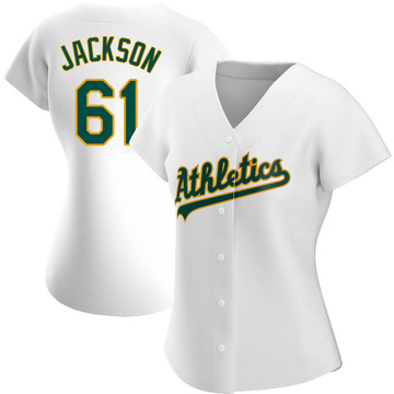 Replica Zach Jackson Women's Oakland Athletics White Home Jersey