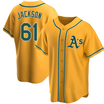 Replica Zach Jackson Youth Oakland Athletics Gold Alternate Jersey