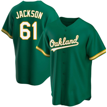 Replica Zach Jackson Youth Oakland Athletics Kelly Green Alternate Jersey